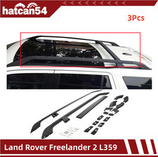 3PCS Fits for Land Rover Freelander 2 L359 Roof Rails Cross Bar Rack Black 06-14