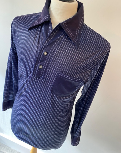 Rare mens 70s navy striped - rare,