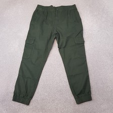 Levis Mens Trousers Medium Green Cargo Utility Combat Pants Paratrooper Worker