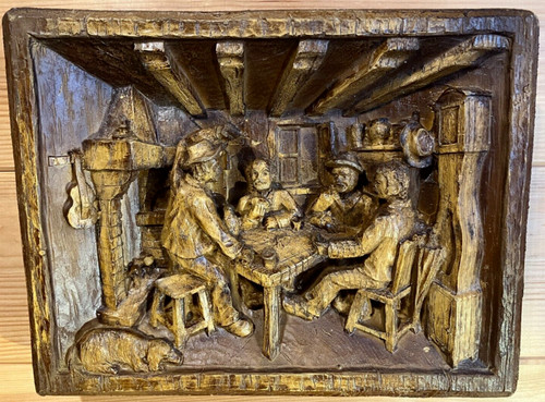 European folk art diorama old - art,