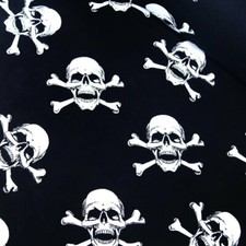 100% Cotton Fabric Skull &