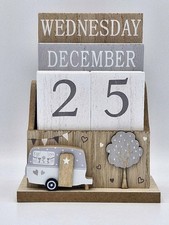 Wooden Caravan Perpetual Calendar
