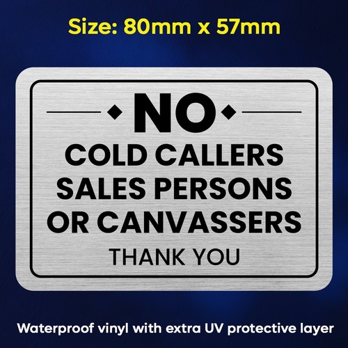 Cold callers sticker - cold, stop