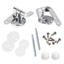 Chrome WC Toilet Seat Hinges