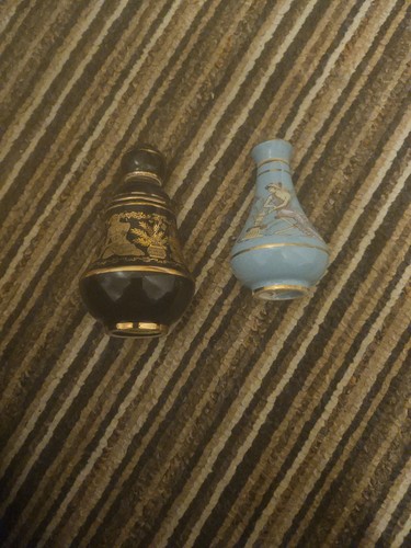 Vintage black gold and - gold, blue
