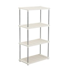 4 Tier Plastic Shelving Units