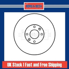 2x Brake Discs Pair Vented For