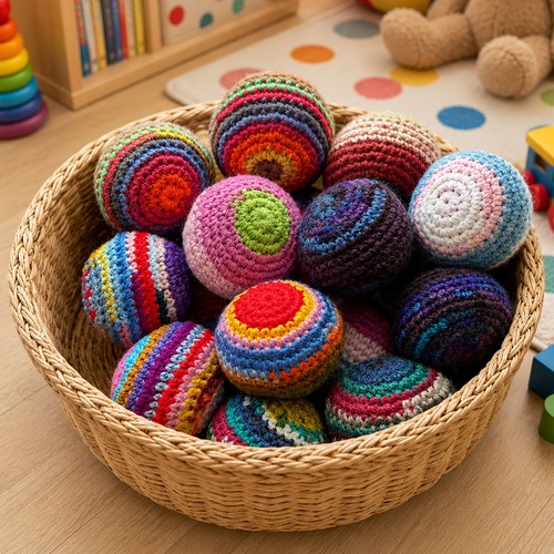 Handmade crochet hacky sack - crochet,