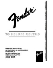 Operating Instructions Guitar Amplifier Fender 65 Deluxe Reverb