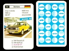 1 x info card Audi 80 GT car -