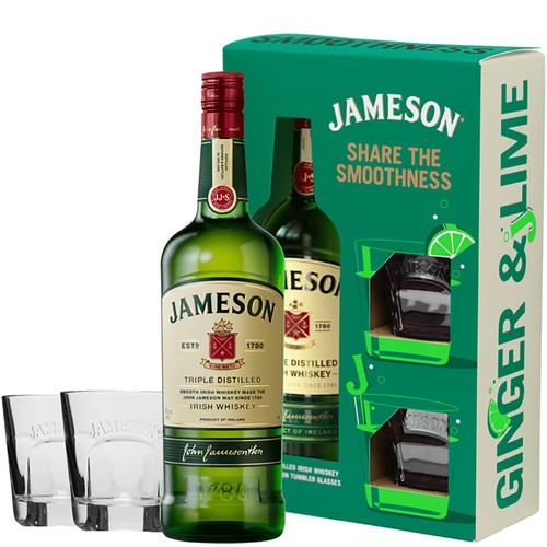 Jameson irish whisky two glass - irish,