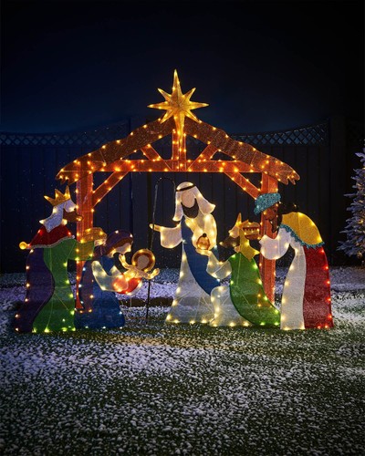 5ft pre lit lighted christmas - 5ft, pre-lit