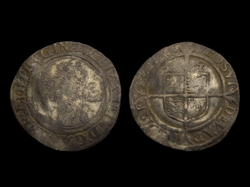 Elizabeth silver sixpence - elizabeth,