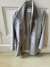Ladies coat, Reiss, Wool, Size small, Beige