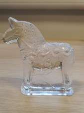 Vintage Glass Dala Horse
