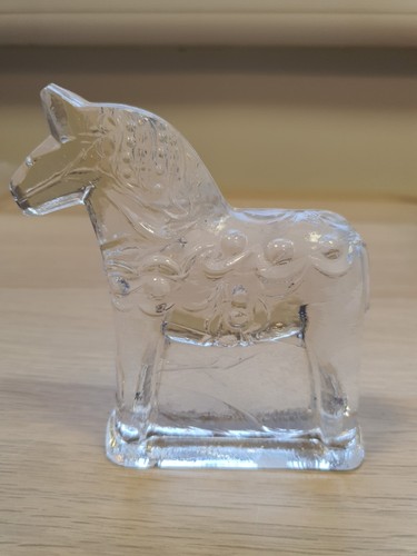 Vintage glass dala horse - dala,