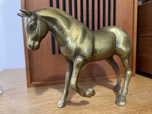 Heavy brass vintage horse - heavy,