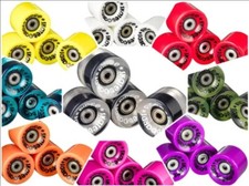 Ridge 59mm 78A PU Cruiser Skateboard Wheels w ABEC 7 Bearings Set of 4