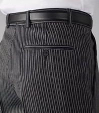 Black Grey Pinstripe Trouser