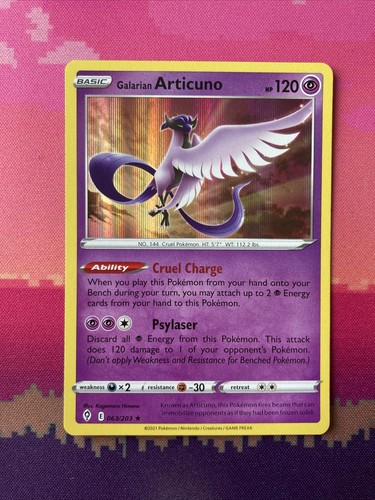 Pokemon card galarian articuno - pokemon,