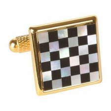 Mother of Pearl Chequered Gold