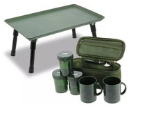 Carp Fishing Bivvy Table Heavy Duty Polypropylene Camping + Brew Kit Bag