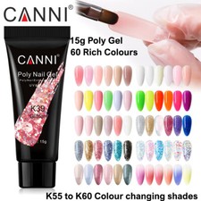 CANNI 15ml Poly Gel UV LED Soak Off Nail Extension Builder False Nails