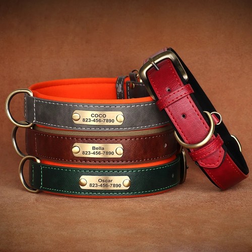 Soft leather collar - soft,