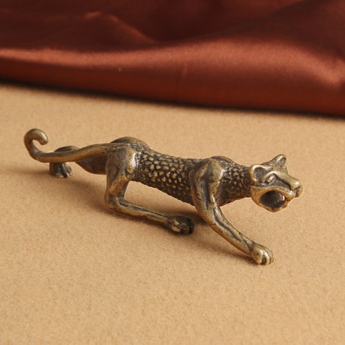 Vintage style brass cheetah - style,