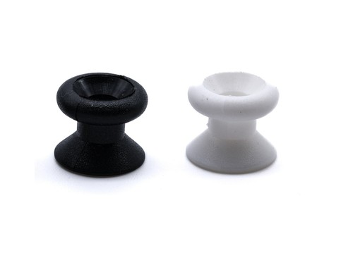 Black white nylon lacing - white,