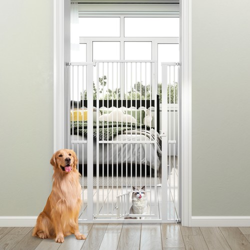 Gymax extra tall pet gate - gymax,
