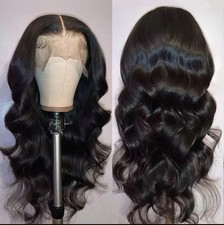 22”inches Brazilian human hair 13x4 Glueless Body Wave  wig