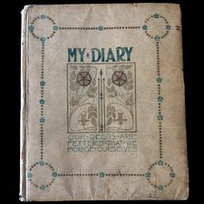 1910's ARTS & CRAFTS LIBERTY DIARY Jessie M King Style Binding OF LONDON