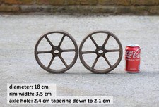 Pair iron wheels - pair, /