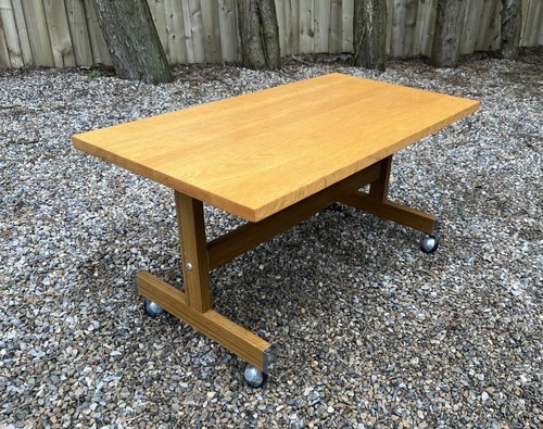 Vintage coffee table oak - vintage,