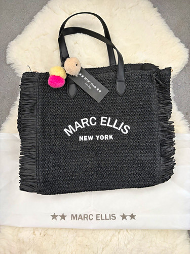 Marc ellis black woven - woven, straw