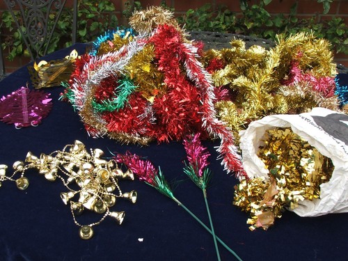 Job lot tinsel some - tinsel, &