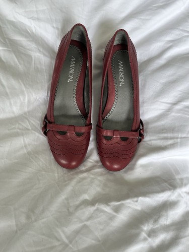Maroon red ladies - shoe, pumps