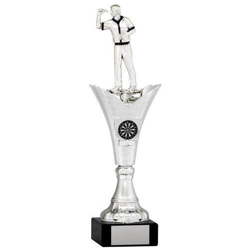 Darts trophies silver male - trophies,