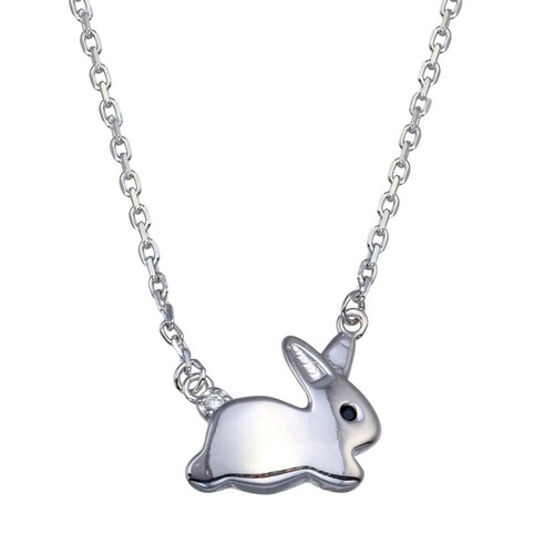 Rabbit necklace pendant 925 - necklace,