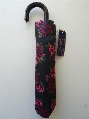 Ladies umbrella navy spot - ladies,