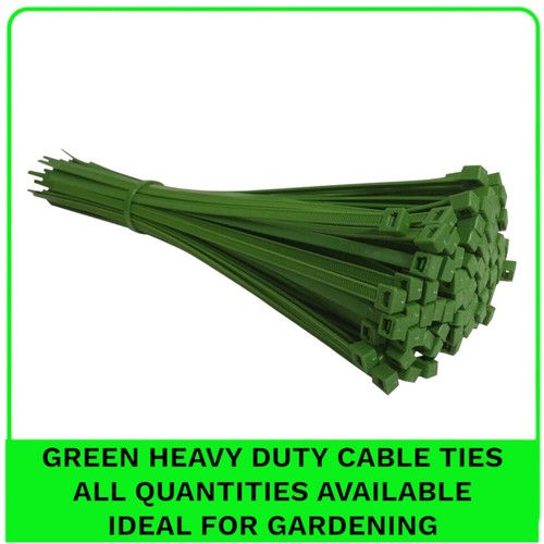 Green cable ties - green, small