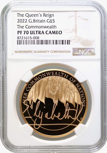 Elizabeth 2022 gold pf70 - pf70, uc