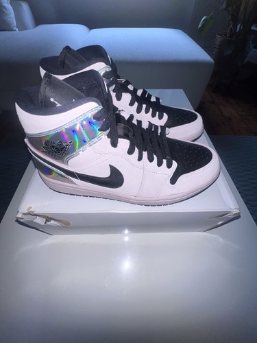 Air jordan mid black white - mid, black/white