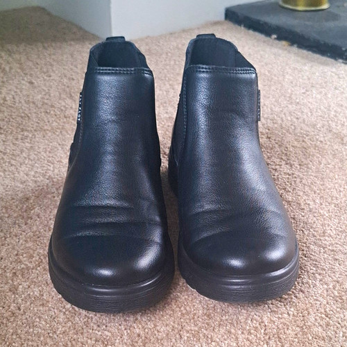 Fly flot black - leather, chelsea