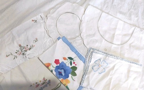 Vintage embroidered linen and - vintage,