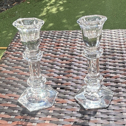 Irena crystal candlesticks - crystal,