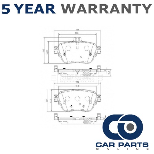 Brake pads set rear cpo - pads,