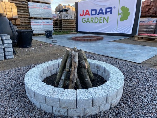 Round outdoor fire pit - round,