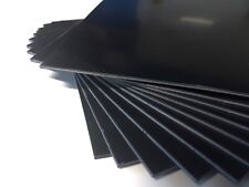Black Plastic Sheet 2mm Matt/Gloss High Impact Polystyrene HIPS A5  A4, & A3